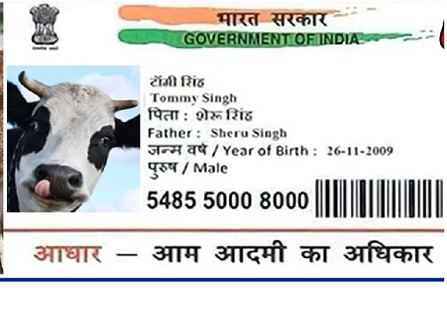 Poshu aadhar card
